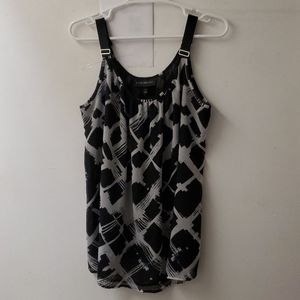 💌(Used)  Black and white blouse